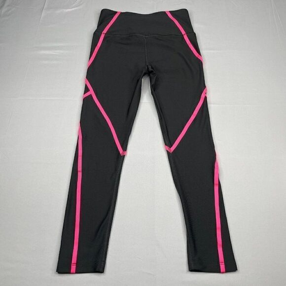 Under Armour Fitted Compression Cropped Legging Gray Pink - Picture 3 of 9